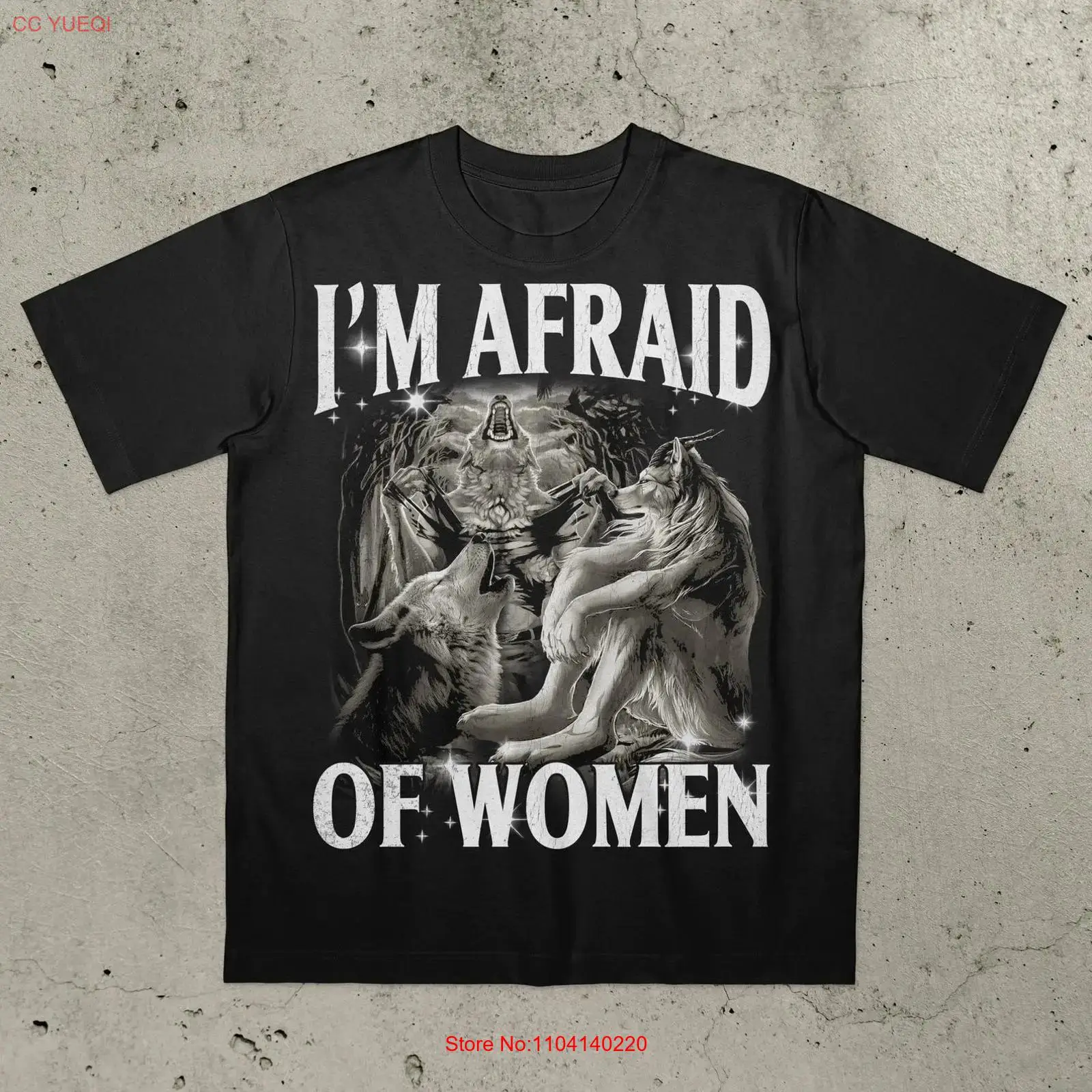 Vintage Fashion Gen Z - T-shirt 'I'm Afraid of Women' -