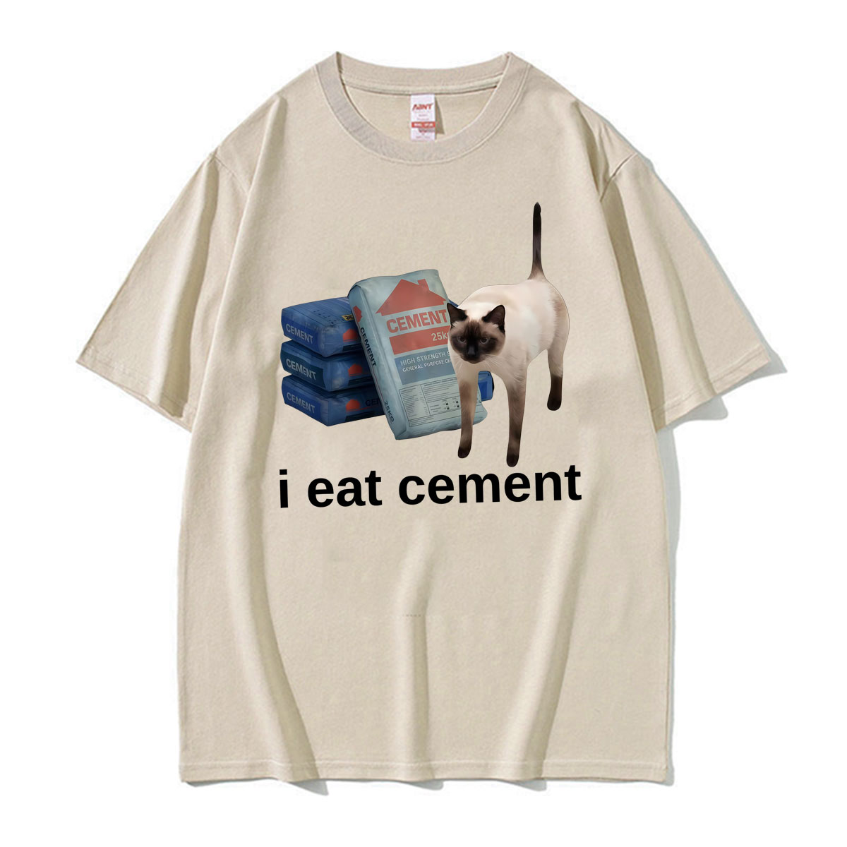 Vintage Fashion Gen Z - Divertente Maglietta con Memes 'I Eat