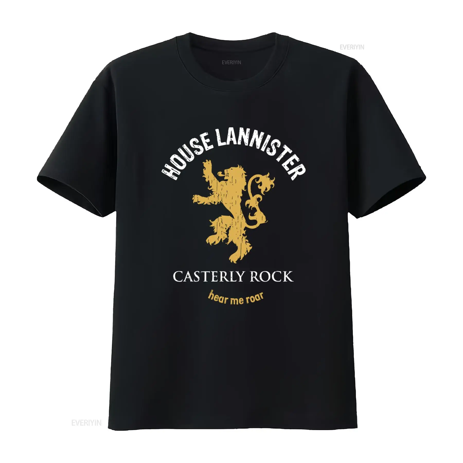 Vintage Fashion Houses - T-shirt con stampa del leone 'Hear