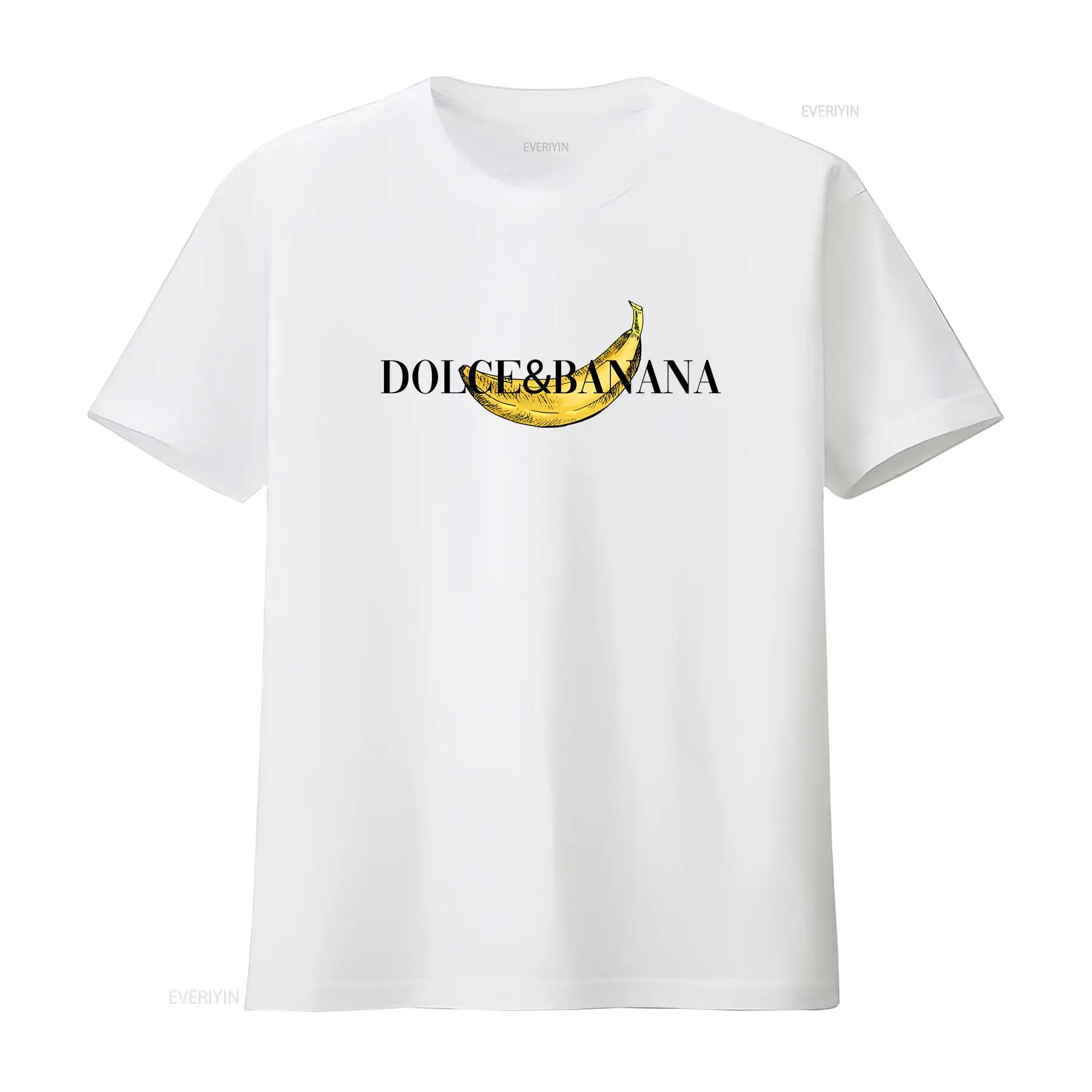 Vintage Fashion Jersey - Maglietta bianca da uomo Dolce Banana