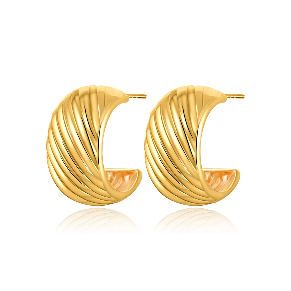 Vintage Fashion Earrings - Orecchini a Cerchio Vintage a Forma