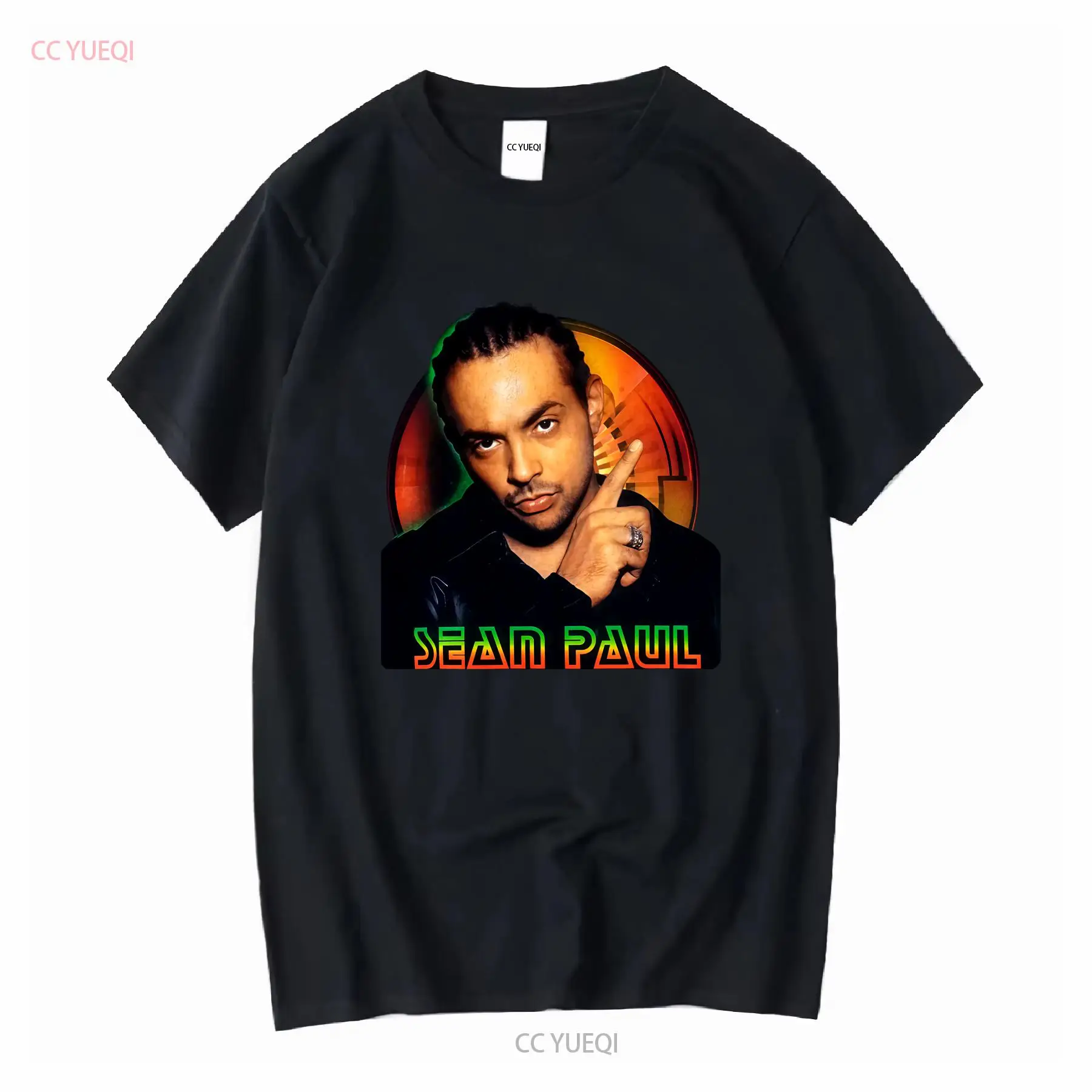 Vintage Fashion Jersey - RAPPER Sean Paul maglietta nera manica