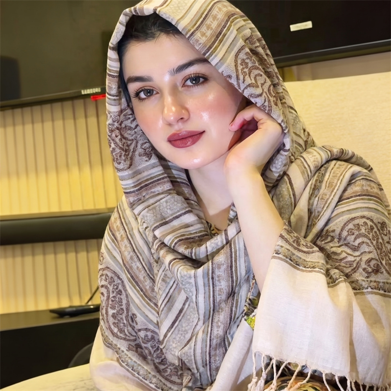 Vintage Fashion For Women - Hijab Vintage con Stampa Paisley, Sciarpa