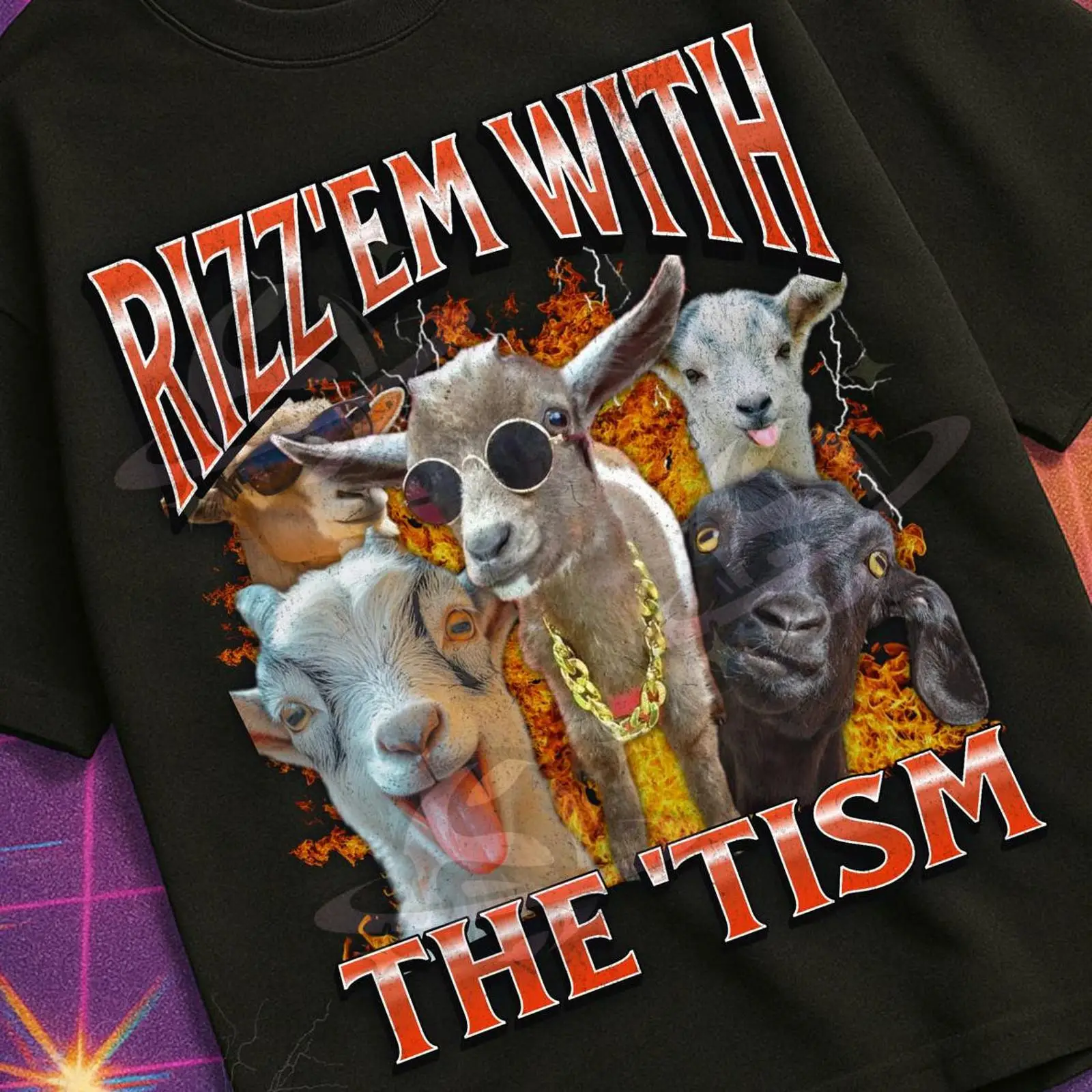 Vintage Fashion Gen Z - T-shirt Rizz 'Em With The 'Tism
