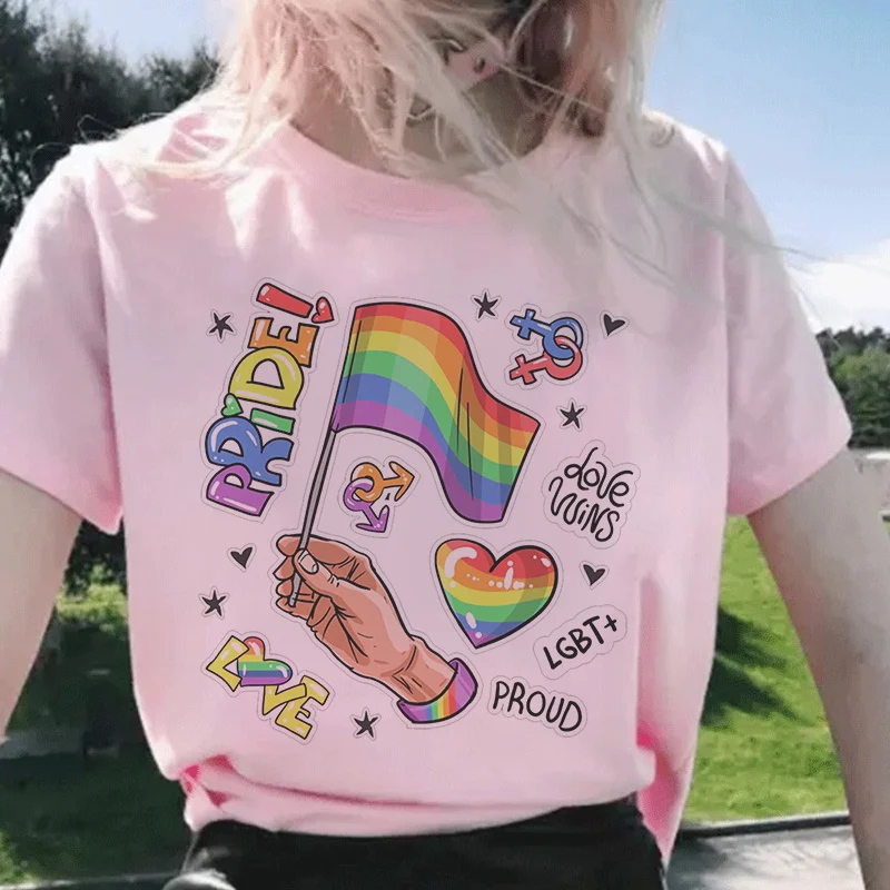 Vintage Fashion Vogue - T-Shirt da donna estetiche LGBT 2024