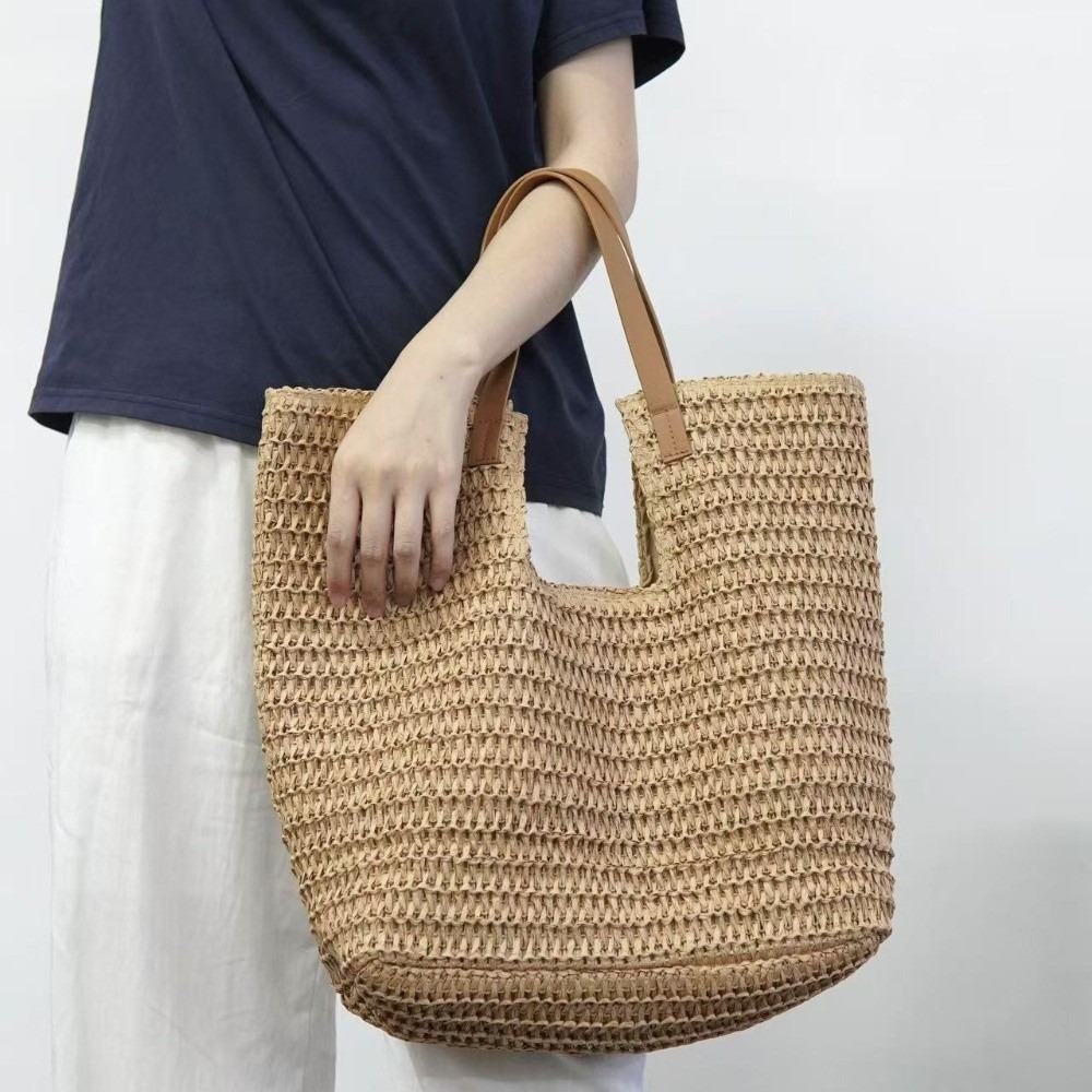 Vintage Fashion Shop - Borsa a Tracolla in Paglia Stile