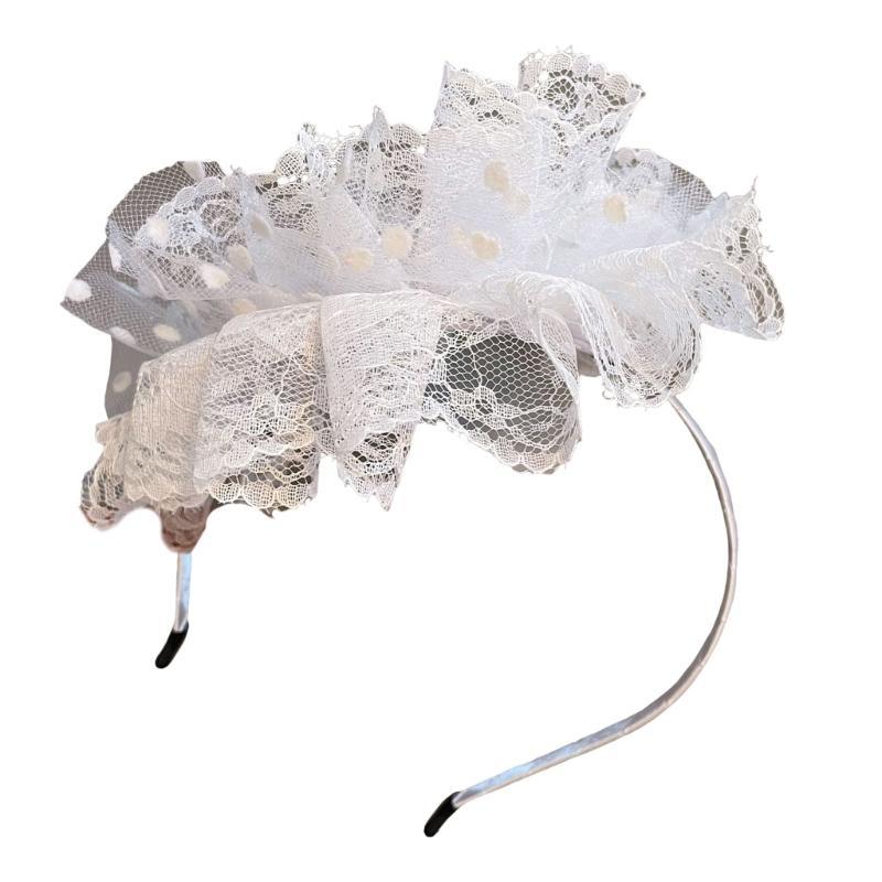 Vintage Fashion Events - A52E Capelli fiori in pizzo per