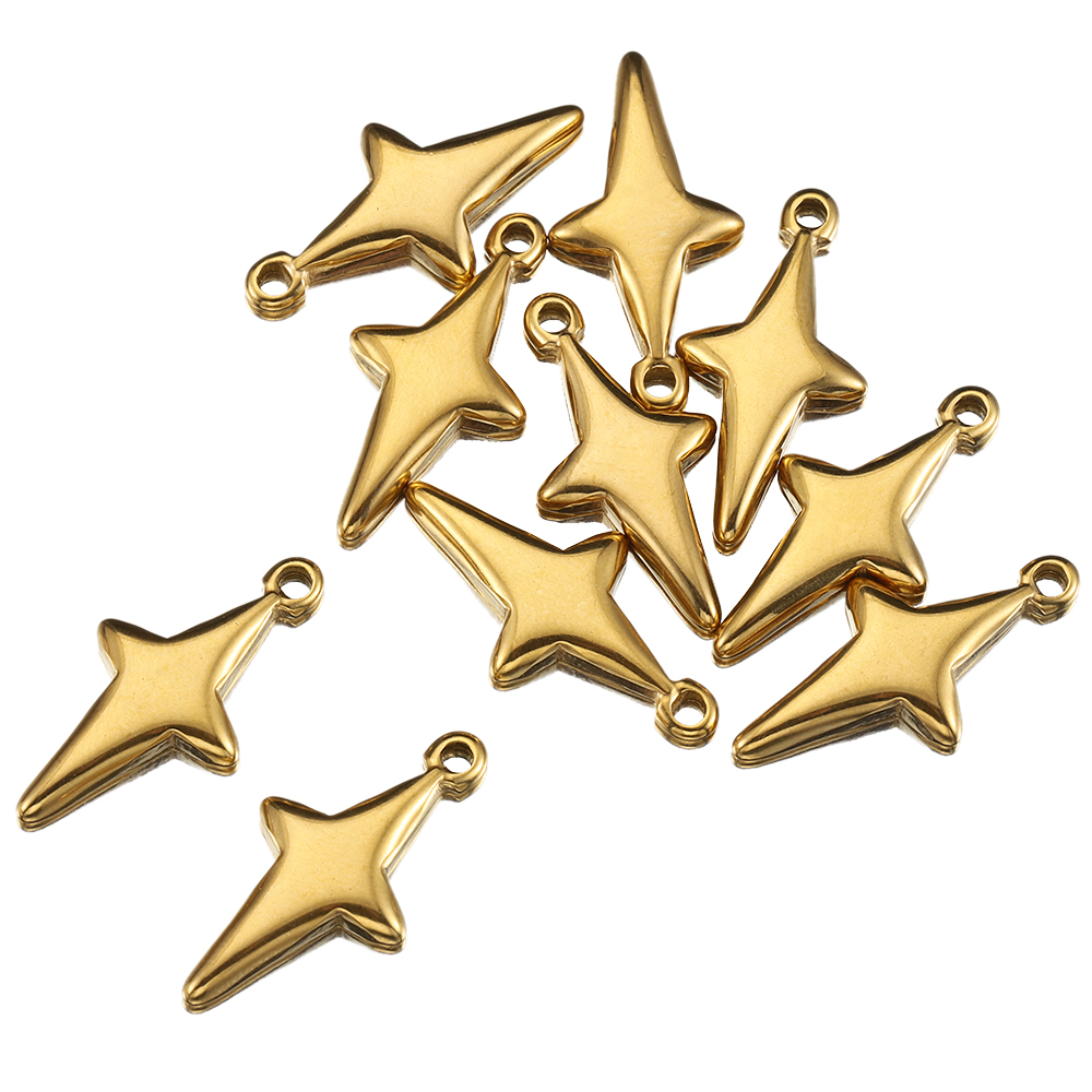 Vintage Fashion Earrings - Ciondolo meteora stella vintage in acciaio