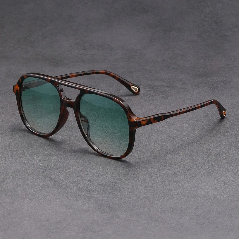 Vintage Fashion Female - Occhiali da Sole Quadrati a Doppia