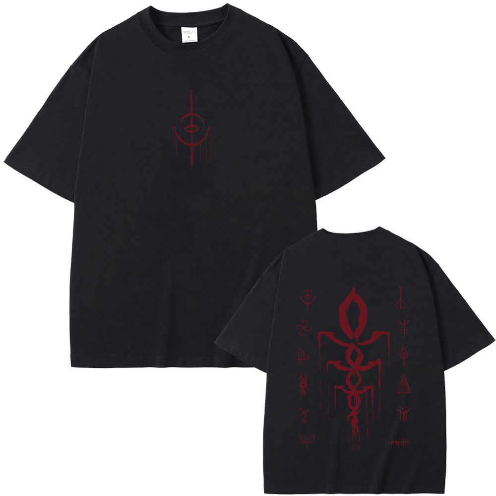 Vintage Fashion Game - T-shirt con stampa logo Bloodborne, maglietta