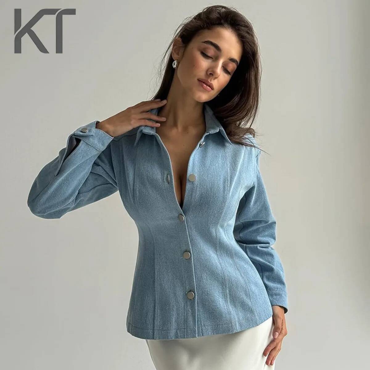 Vintage Fashion For Women - Camicia in Denim Vintage KT da