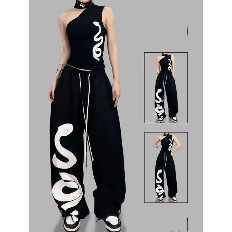 Retro Track Pant - Pantaloni Sportivi Larghi Y2K Retrò da