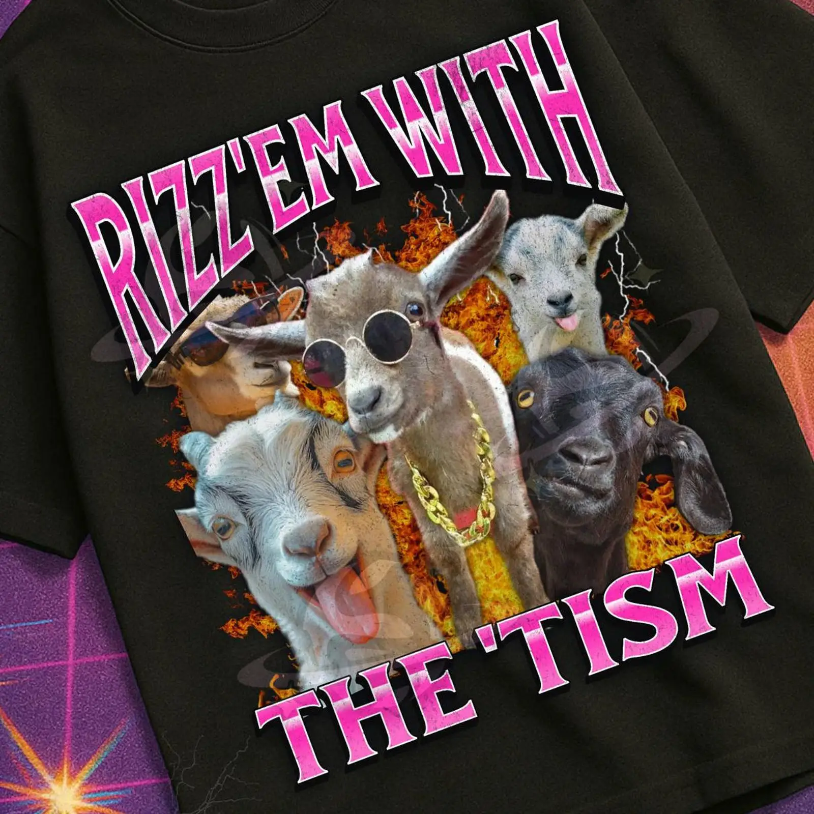 Vintage Fashion Gen Z - T-shirt Rizz 'Em With The 'Tism