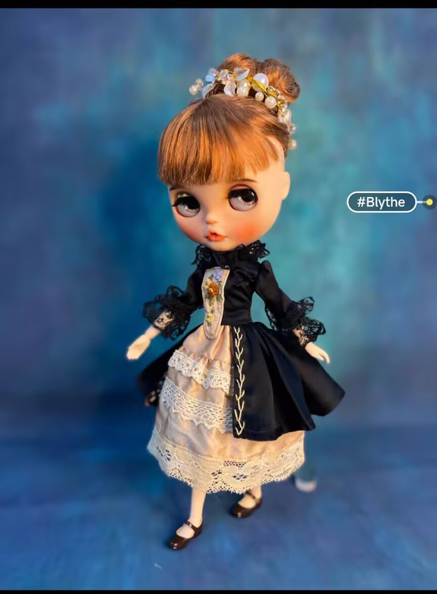 Vintage Fashion Doll - 1 pezzo di abito intero in