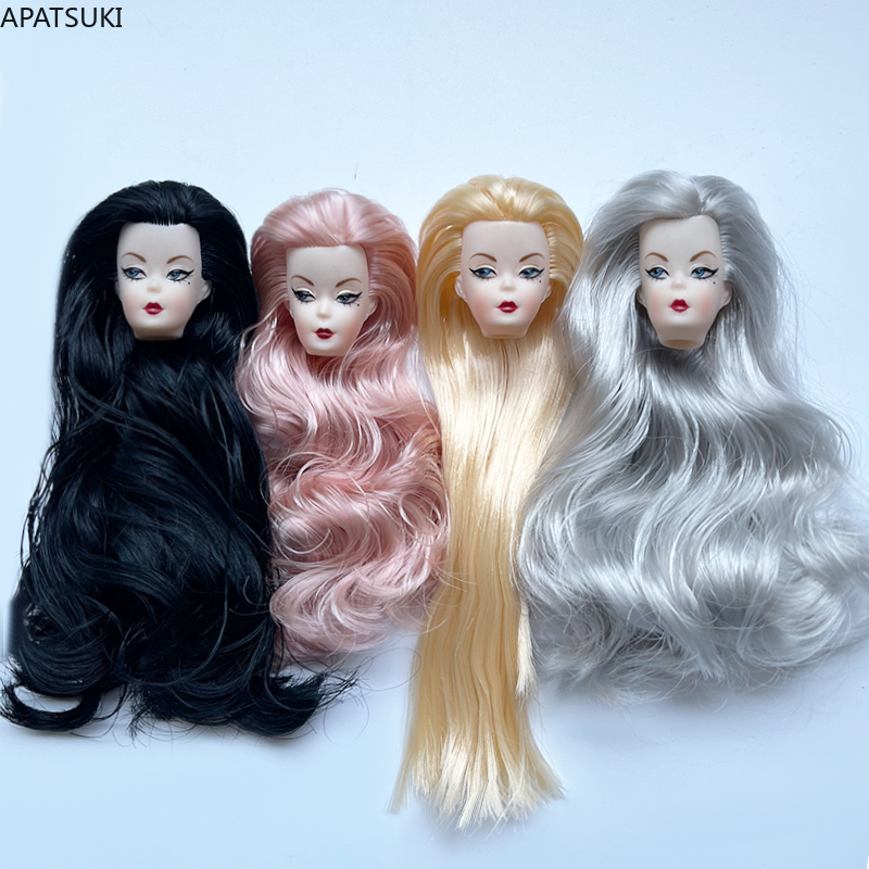 Vintage Fashion Female - Testa di Bambola con Capelli Ricci