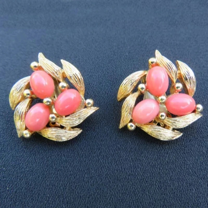 Vintage Fashion Vogue - Orecchini vintage con intarsi di pietre