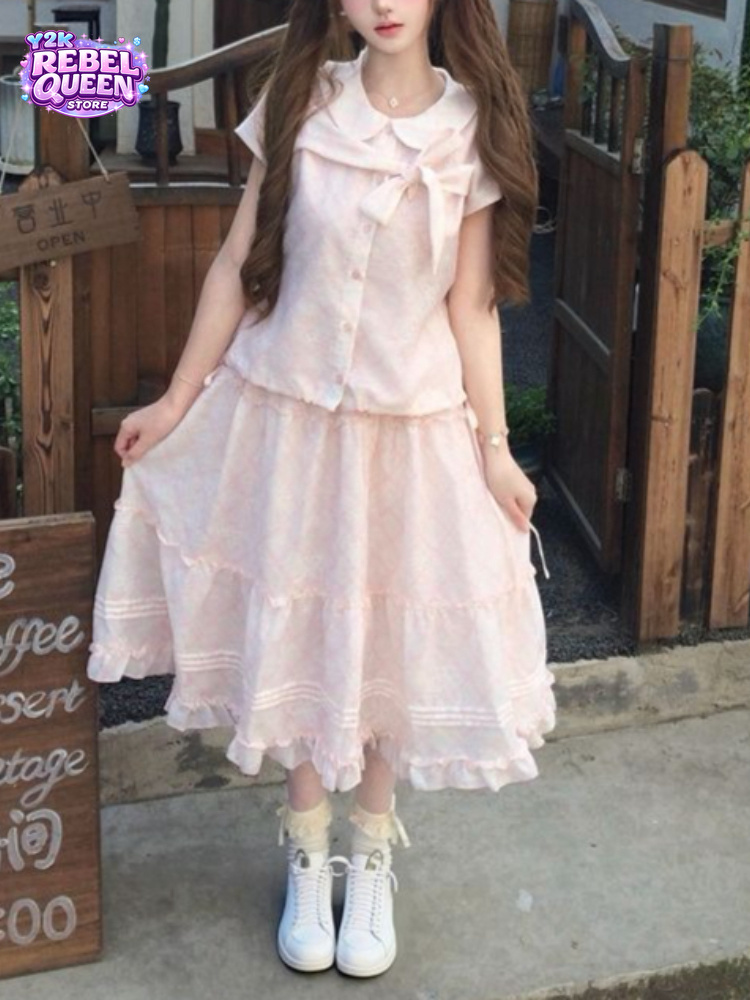 Vintage Fashion Pieces - Set Estivo Giapponese Vintage da Donna: