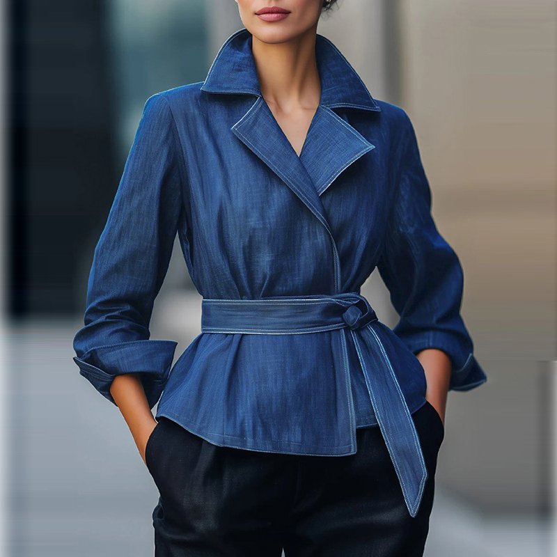 Vintage Fashion For Women - Giacca di Jeans Moda Autunno Primavera