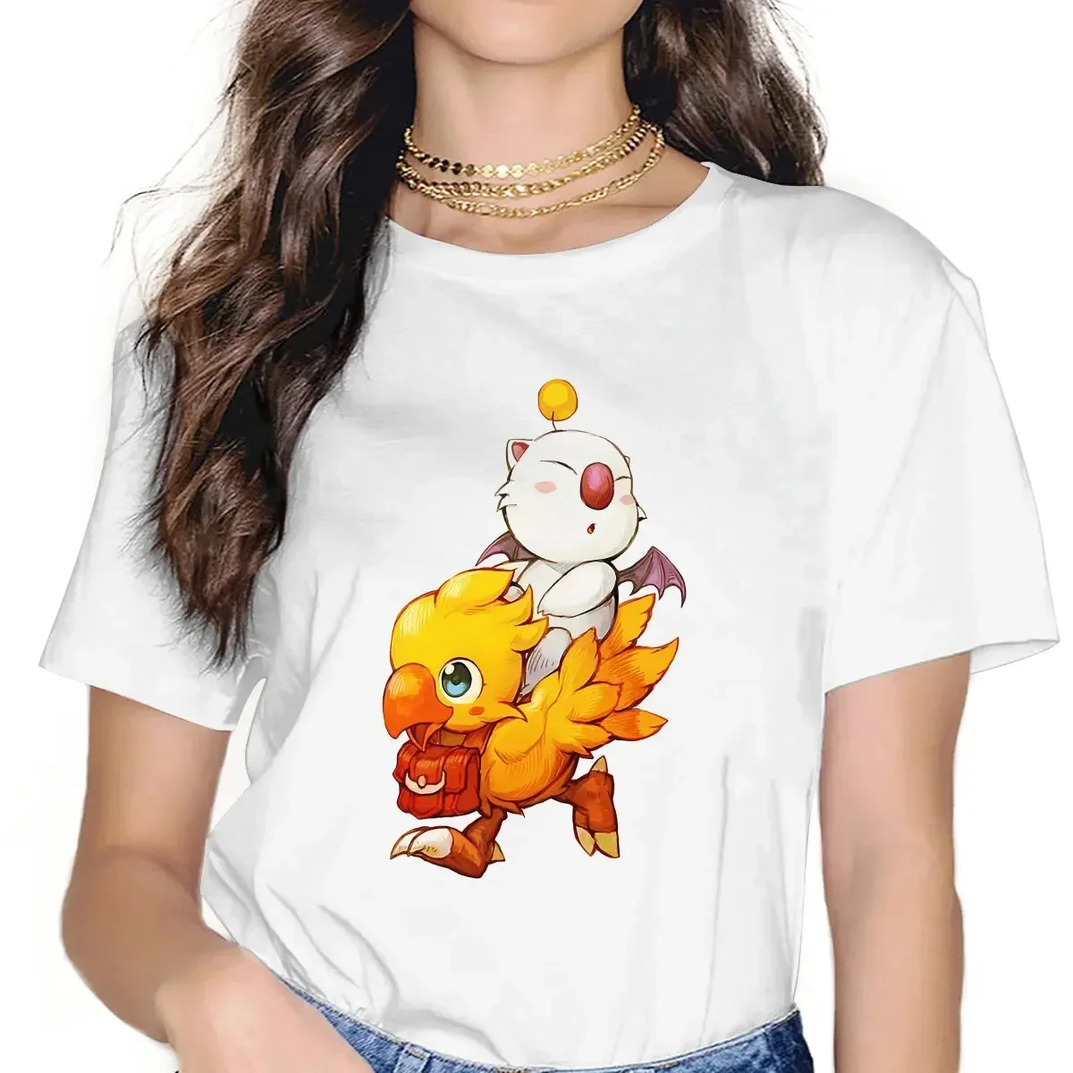 Vintage Fashion Game - Final Fantasy Game Chocobo Tshirt Grafica