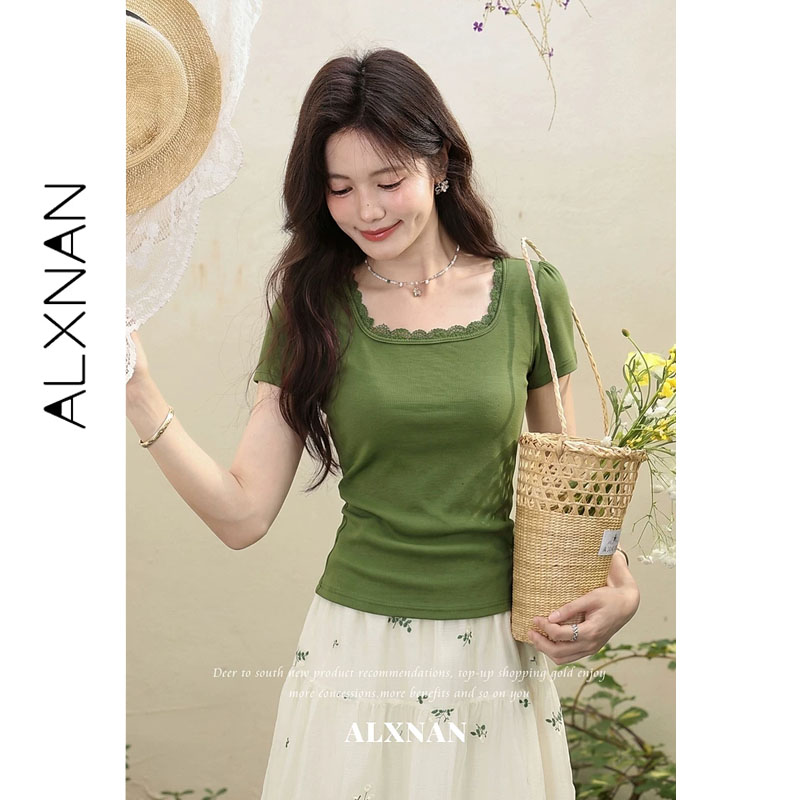 ALXNAN T-shirt Vintage Verde T - Vintage Fashion Plus Size recensione e prezzo
