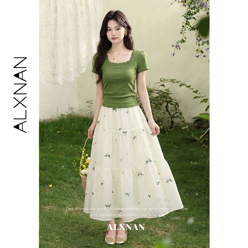 ALXNAN T-shirt Vintage Verde T - Vintage Fashion Plus Size recensione e prezzo