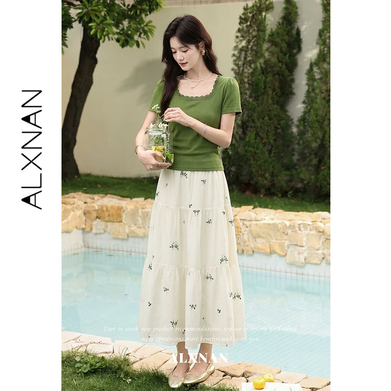 ALXNAN T-shirt Vintage Verde T - Vintage Fashion Plus Size recensione e prezzo