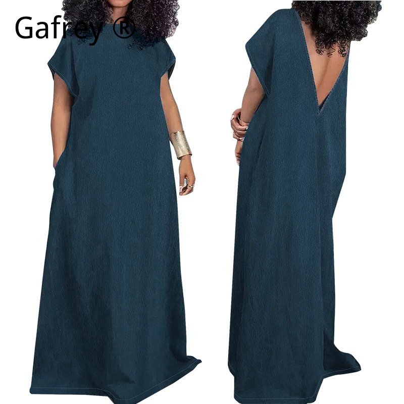 Abito Lungo in Denim Taglia XX - Vintage Fashion Plus Size recensione e prezzo