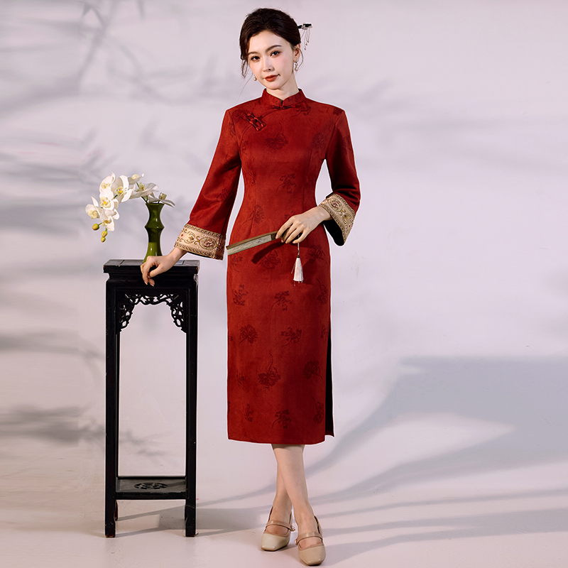 Qipao di velluto scamosciato d - Vintage Fashion Gen Z recensione e prezzo