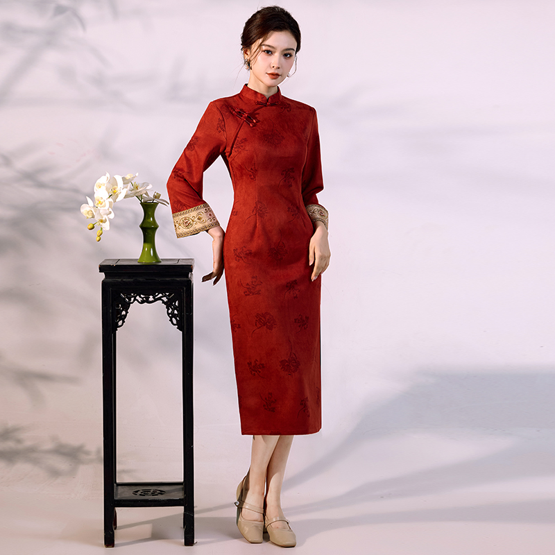 Qipao di velluto scamosciato d - Vintage Fashion Gen Z recensione e prezzo