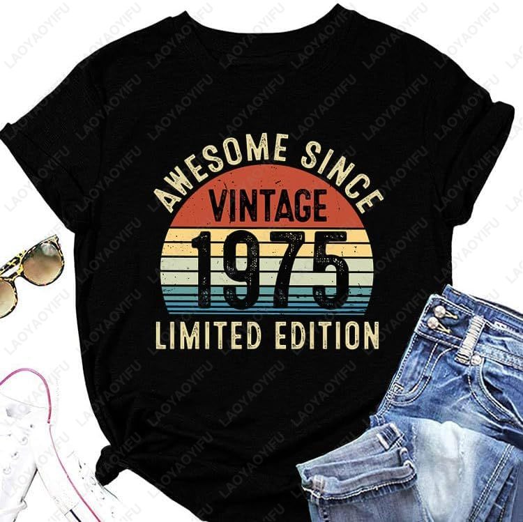 T-shirt vintage del 1975 per l - Vintage Fashion Meaning recensione e prezzo