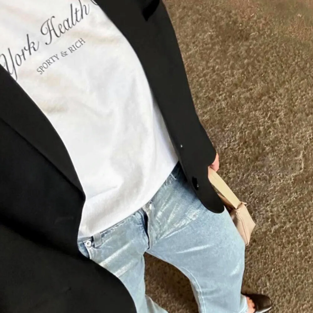 New York Lettere Stampa T-shir - Vintage Fashion York recensione e prezzo