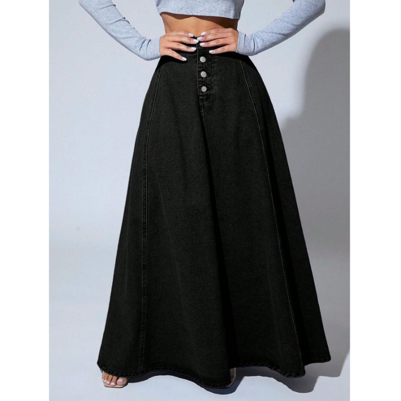 Minigonna Nera in Denim da Don - Vintage Fashion Plus Size recensione e prezzo