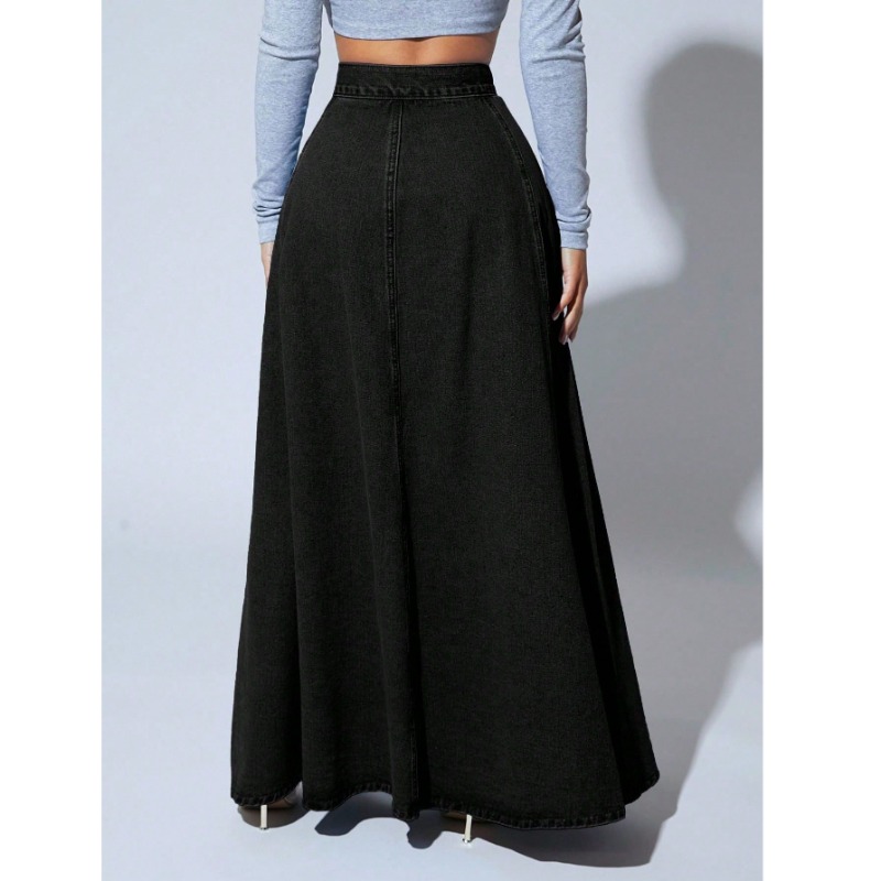 Minigonna Nera in Denim da Don - Vintage Fashion Plus Size recensione e prezzo